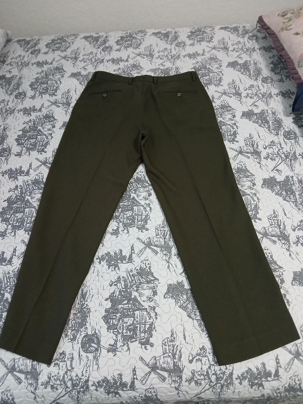Perry Ellis Olive Green Dress Pants